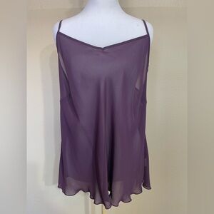 Notations Mauve womens 1X adjustable strap Cami plus